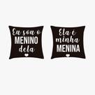 Kit 2 capa de almofada romântica casal