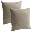 Kit 2 Capa de Almofada Suede 45 x 45 com Zíper Veludo Liso