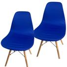 Kit 2 Capa de Cadeira Charles Eames Eiffel Pé Palito Malha Lisa
