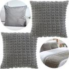 Kit 2 Capa para Almofada Travesseiro de Tecido Snow Assento de Cadeira Sofa Cama 43x43cm Poliéster Premium