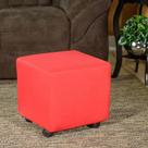 Kit 2 Capa Para Puff Plus Retangular Premium Vermelho