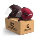 Kit 2 Capacete Aberto New Atomic Elite Masculino Feminino Pro Tork Kit 2 Capacete Aberto New Atomic Elite Masculino Feminino Pro Tork