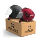Kit 2 Capacete Aberto New Atomic Elite Masculino Feminino Pro Tork