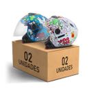 Kit 2 Capacete Aberto New Atomic Universe Pro Tork Brilhante Moto Masculino Feminino Segurança Conforto Qualidade