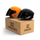 Kit 2 Capacetes New Liberty 3 Aberto Viseira Fumê Pro Tork Masculino Feminino Proteção Moto Segurança Conforto