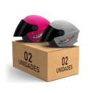 Kit 2 Capacetes New Liberty 3 Aberto Viseira Fumê Pro Tork Masculino Feminino Proteção Moto Segurança Conforto Kit 2 Capacetes New Liberty 3 Aberto Viseira Fumê Pro Tork Masculino Feminino Proteção Moto Segurança Conforto