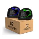 Kit 2 Capacetes Sport Moto 788 Viseira Fumê Fechados Pro Tork Masculino Feminino Segurança Conforto Qualidade Estilo Resistência