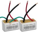 Kit 2 capacitor 1,5 +2,5uf x 250v 3 fios quadrado tri