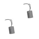 Kit 2 capacitor 50x250/400v 2 fios metalizado tri Kit 2 capacitor 50x250/400v 2 fios metalizado tri