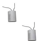 Kit 2 capacitor 90x250v 2 fios metalizado tri Kit 2 capacitor 90x250v 2 fios metalizado tri