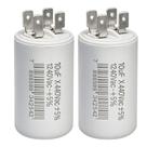 KIT 2 CAPACITOR PERMANENTE 10uF 440V PARA MOTOR MONOFASICO METALIZADO