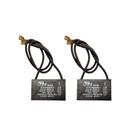 Kit 2 Capacitor Permanente Retangular 20uF 180VAC Kit 2 Capacitor Permanente Retangular 20uF 180VAC