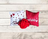 Kit 2 Capas Almofadas Decorativas 42x42 + 1 Almofada Nó - 51