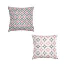 kit 2 capas almofadas requinte e losango rosa e cinza kit 2 capas almofadas requinte e losango rosa e cinza