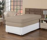 Kit 2 Capas Colchão Protetora Solteiro 30cm Altura Ideal Para Cama Box Com zíper Malha Algodão