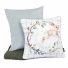 Kit 2 Capas de Almofada Decorativa Páscoa Coelho 43x43 + Lisa 50x50 Sofá Sala Kit 2 Capas de Almofada Decorativa Páscoa Coelho 43x43 + Lisa 50x50 Sofá Sala