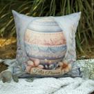 Kit 2 Capas de Almofada Páscoa 43x43 Decorativas Premium Coelho e Ovo para Sofá e Cama