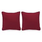 Kit 2 Capas de Almofadas 43 X 43 com Viés e Zíper Invisível - Tam: M