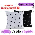 Kit 2 Capas De Almofadas 45 x 45 decorativas Tecido Algodão Com Ziper Kit 2 Capas De Almofadas 45 x 45 decorativas Tecido Algodão Com Ziper