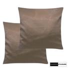 Kit - 2 Capas de Almofadas Marrom - 40x40 - Decorativa Para Sala / Sofá / Quarto / Cama