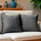 Kit 2 Capas de Almofadas Velusoft Cinza 45x45cm