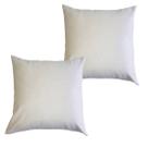 Kit 2 Capas Para Almofada 45 cm x 45 cm Suede Bege Casa Chick