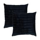 Kit 2 Capas para Almofada Drapeada Line em Veludo 43x43 com Enchimento 50x50