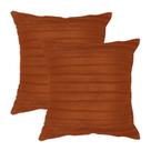 Kit 2 Capas para Almofada Drapeada Line em Veludo 43x43 com Enchimento 50x50 Kit 2 Capas para Almofada Drapeada Line em Veludo 43x43 com Enchimento 50x50