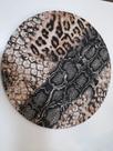 Kit 2 Capas para Sousplat tecido Animal Print 35cm