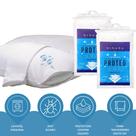KIT 2 Capas Protetora Protege 50x70 Percal 200Fios Br Ninara