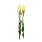 Kit 2 Capim com Pluma Verde Creme Planta Artificial Arranjo Florarte 85cm