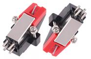 kit 2 Capsula COM AGULHA PRETA e VERMELHA para toca discos