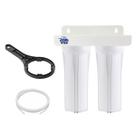 Kit 2 Carcaças Branca Suporte Duplo Estágio Extra Osmose
