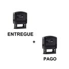 Kit 2 Carimbos (ENTREGUE, PAGO) 302 Nykon Automático