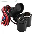 Kit 2 Carregador Celular USB Para Moto Tomada Adaptador 12v