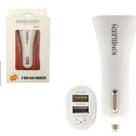 Kit 2 Carregador Veicular 2 Usb Carro Rápido Simples Kingleen AH-0029