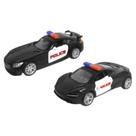 Kit 2 Carrinhos de polícia de Ferro Ferrari e Mercedes 1:32