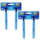 Kit 2 Cartelas Aparelho de Barbear Prestobarba UltraGrip 2 Gillette 4 Unidades Barbeador Descartável Com Cabeça Fixa