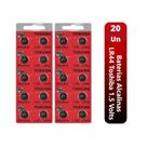Kit 2 Cartelas Bateria Alcalina Toshiba LR44/A76 1,5V 20 Un