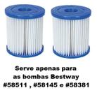 Kit 2 Cartuchos para Bomba Filtrante Bestway 1249 LH Modelo I Codigo 58093