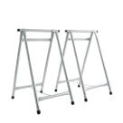 Kit 2 Cavaletes Reforçados Dobráveis 100x60cm Zincado NV324