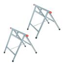 Kit 2 Cavaletes Reforçados Dobráveis 80x80cm Zincado NV322