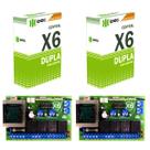 Kit 2 Central Portão Placa Canais Receptor X6 Dupla Controles Ipec Kit 2 Central Portão Placa Canais Receptor X6 Dupla Controles Ipec