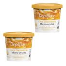 Kit 2 Cera Depilatória Micro-Ondas Depilflax Natural 100g