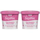 Kit 2 Cera Depilatoria Micro-ondas Rosas Depilflax Buco Axila Virilha Todos Tipos Pele Rapida 100g