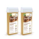Kit 2 Cera Refil Depilação Roll On Quente Depilflax Coco 100g