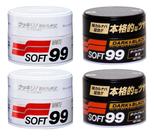Kit 2 Ceras Soft 99 White Cleaner + 2 Ceras de Carnaúba Soft Dark Black
