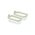 Kit 2 Cestas para Air Fryer Le Kue Vidro com Alças de Silicone Transparente Lékué