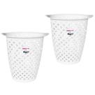 Kit 2 Cesto de Roupa Plástico 30 Litros Lavanderia Banheiro Branco - SR620 Sanremo Kit 2 Cesto de Roupa Plástico 30 Litros Lavanderia Banheiro Branco - SR620 Sanremo