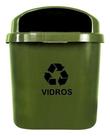 Kit 2 Cesto Individual Para Coleta Seletiva Com 40l